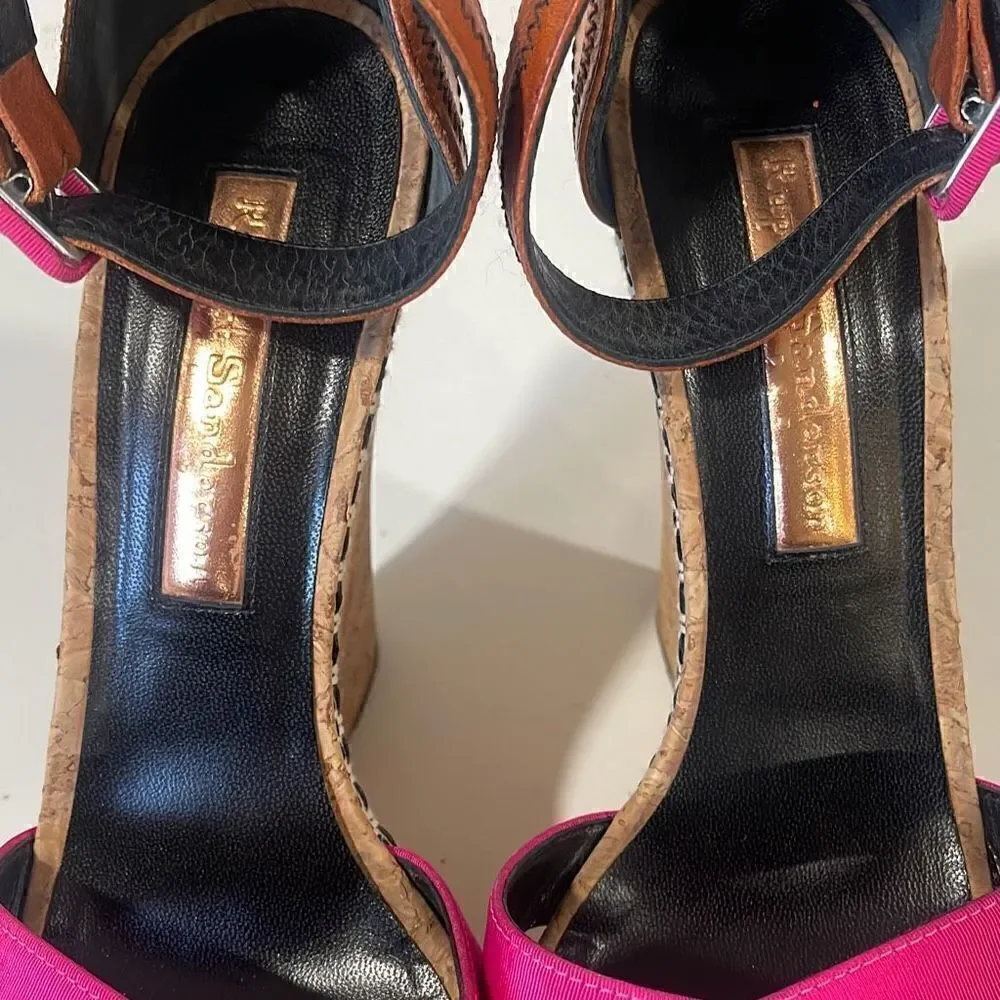 Rupert Sanderson Wedge/Platform Sandals Size 38.5